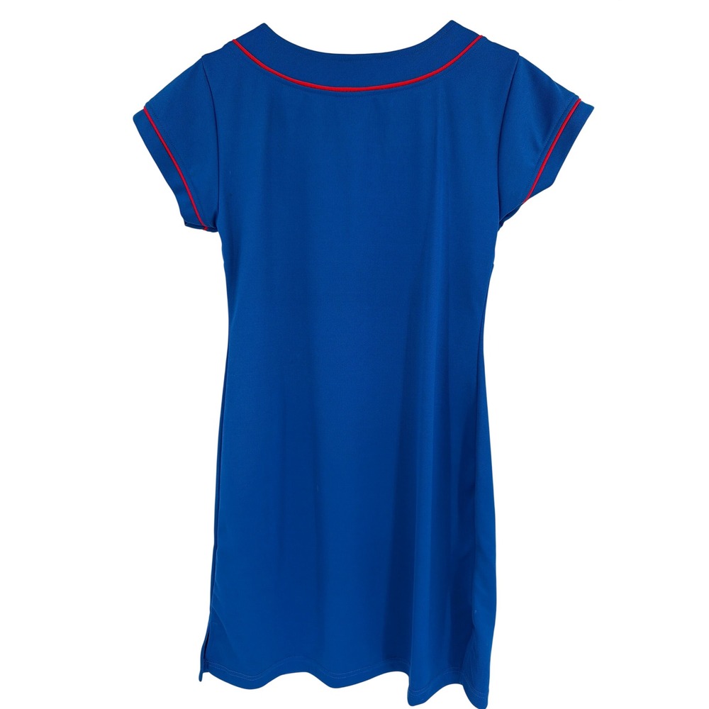 Steve & Barrys Motor City Baseball Jersey Dress Blue Red Cherry League Large - Picture 7 of 7